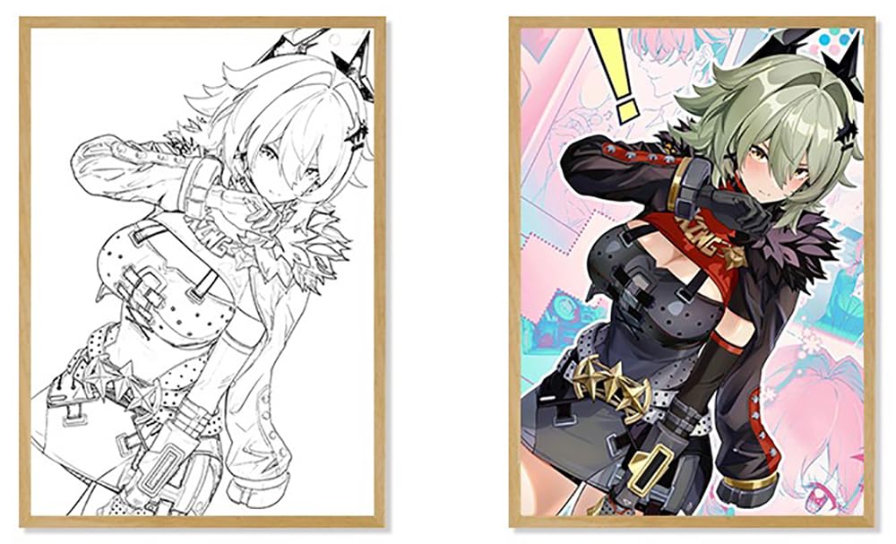 Amazon.co.jp: シーザー 光る絵 ゼンゼロ ZZZ ナイトライト テーブル